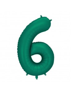 Balão Número 6 Verde Escuro